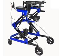 VPAIUNCKU Multifunctional Rehabilitation Walker With Standing, Walking,and Push Cart Training,adjustable Height,anti-tilt Design,ideal For Home&clinical Use blue