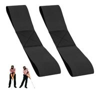 VPB 2Pcs Golf Swing Training Aid Arm Band,Black Golf Swing Trainers,Golf Training Aids Professional Motion Posture Correction for Men Women Kids