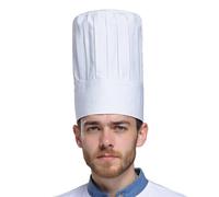 VPB Chef Hat,Unisex Adjustable Chef Hats for Adults,Baker Kitchen Catering Cooking Chef Cap Comfortable Kitchen Uniform Cap(White)