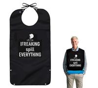 VPB Funny Adult Bibs,Reusable Waterproof Adult Bibs,for Women and Men,Clothing Protectors for Eating Bibs for Seniors Dining