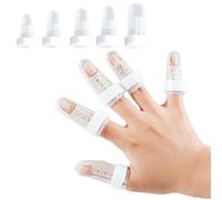 VPB Plastic Mallet Finger Adjustable Support Protector Splint,Distal Finger Splint for DIP Joint Support Brace Protection Fracture Pain,suitable Adults and Children(5Different Sizes)