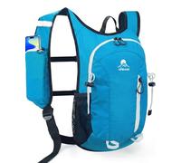 VPBAGE Small Hiking Backpack with Front Phone Holder, Packable Back pack with Chest and Waist Strap, Bluegreen-, S, Daypack Backpacks