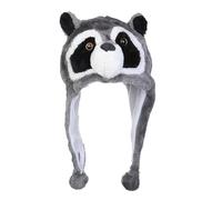 VPbao Plush Headgear Hat 2-in-1 Hat with Ear Flaps Scarf Set Funny Cap