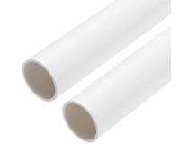 VPCPWTYZY 2Pcs White PVC Pipe - 23cm/30cm Rigid Tube for Garden Irrigation & Aquarium Water Systems Catholic(46mmx50mmx0.3m)
