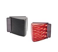 Vpepmwg Tail Light Assembly Replacement For Chevrolet For Chevelle For Malibu 1967 Rear Tail Light Brake Turn Signal Reverse Backup With LED(Smoked Lens Red)