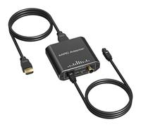 VPFET HDMI eARC Audio Adapter Only Work for HDTV ARC/eARC Audio Extractor Converter Support HDTV Audio Transmitted via Toslink+Coaxial Ports for Soundbars Home Theaters and Audio Systems No CEC