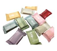 VPIEYX 28Pcs Upgrade Soft Disposable Compressed Towel Tablets, Ultra Soft & Thick Material, Multi-Use as Face Towels & Wash Cloths, Colorful White