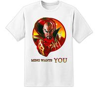 VPJGFL DPX-1 Flash Gordon MING Want You - Retro Movie Poster T Shirt Ming The Merciless(Small)