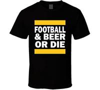 VPJGFL FanTstore Football and Beer Or Die T Shirt(Medium)
