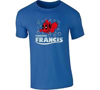 VPJGFL Finding Francis T-Shirt - Funny Fan Wade Wilson Inspired Clown Fish Mens Top Blue XL Sapphire(X-Large)