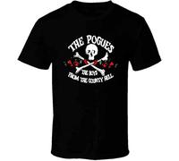 VPJGFL he Pogues - Anchor Logo Shirt Black White Tshirt Men's Black(X-Large)