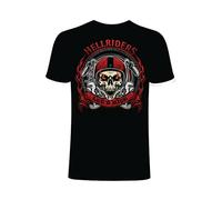 VPJGFL Hell Riders Mens White Yellow Black Red Mens Women T Shirt 100% Cotton Funny Loving Motivational Slogans Novelty Cotton Gift(Medium)