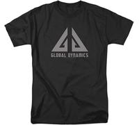 VPJGFL Hoek Men's Global Dynamics Logo T ShirtBlack(XX-Large)