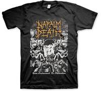 VPJGFL Hoek Napalm Death from Enslavement to Obliteration Vintage Print t-Shirt Christmas t Shirt(X-Large)