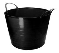 vPlast Flexi Animal Feed Bucket V-Trug Black 40 L 65 L