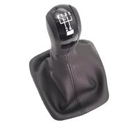 VPLPEREQAK Gear Knob for Skoda for Octavia A5 MK2 1Z5 2004-2008 Car 5 Speed Gear Stick Shift Knob with Leather Boot(Beige)