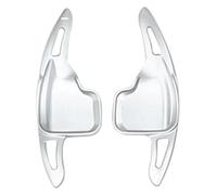 VPLPEREQAK Inner Decoration Auto for BM&W X1 X3 X4 X5 X6 Series Steering Wheel Extension Paddle Shifter Centre Console Trim(Silver)