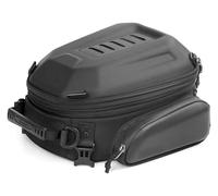 VPLPEREQAK Multifunctional Saddle Bag Motorcycle Rear Seat Bag 12L-18L Expandable Motor Hard Shell Backpack Outdoor Motocross Pannier Luggage Saddle(Matte Black)