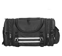 VPLPEREQAK Multifunctional Saddle Bag Motorcycle Tail Sissy Bar Expandable Helmet Luggage Storage Rear Seat Bag