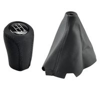 VPNMNZTPAP Gear Shift Knob for Mazda 3 BK BL CR CW II GH CX-7 ER MX-5 NC III MT 5 6 Speed Leather Lever Arm Stick Headball Gear Shift Knob(5 Speed Black Set)