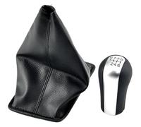 VPNMNZTPAP Gear Shift Knob for Toyota for Corolla for Verso RAV4 for Yaris for Aygo Car Gear Shift Knob PU Leather Gearshift Shifter Lever 5 6 Speed(Matt Sliver Dust-Proof,6 Speed)