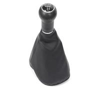 VPNMNZTPAP Gear Shift Knob for VW for Golf 3 for Jetta MK3 for Polo 5 6 Speed MT Car Gear Knob Lever Stick Shift PU Leather(All Black,5 Speed)