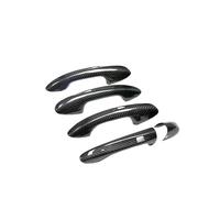 VPOCNBUX Full Dry Carbon Fiber Door Handle Cover Trim Compatible for Benz A B C E S CLA CLS GLB GLC GLE EQA EQB EQC W205 4 Door 5 Pieces LHD/RHD(RHD Four Hole)