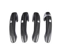 VPOCNBUX Full Dry Carbon Fiber Door Handle Cover Trim Compatible for Benz A B C E S CLA CLS GLB GLC GLE EQA EQB EQC W205 4 Door 5 Pieces LHD/RHD(LHD Four Hole)