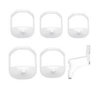 VPOUERY 6 Pieces Beard Styling Templates 6 Sizes ABS Beard Shaping Tool Practical Shaving Pattern Goatee Shaving Templates for Men Trimming Styling Beard