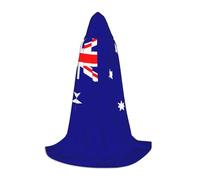 VPPUR Australian Flag Print Unisex Hooded Stylish Cloak Variety Robe Carnival For Halloween Cosplay Christmas