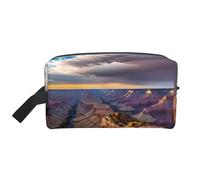 VPPUR Beauty Grand Canyon 1 Print Large Capacity Zippered Storage Bag Travel Cosmetic Organizer for Toiletries Makeup, White, One Size