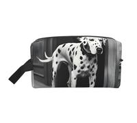 VPPUR Dalmatian 1 Print Large Capacity Zippered Storage Bag Travel Cosmetic Organizer for Toiletries Makeup, White, One Size