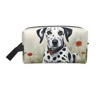 VPPUR Dalmatian Print Large Capacity Zippered Storage Bag Travel Cosmetic Organizer for Toiletries Makeup, White, One Size
