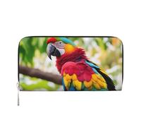VPPUR Fantastic Parrot Feather 1 Print Hand Wallet Crafted Lady Wallet for Women Wallet Clutch for Travel Casual Trendy, Black, One Size, Art, Black, One Size, Art