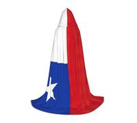 VPPUR Flag Of Chile Print Unisex Hooded Stylish Cloak Variety Robe Carnival For Halloween Cosplay Christmas