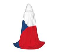 VPPUR Flag Of The Czech Republic Print Unisex Hooded Stylish Cloak Variety Robe Carnival For Halloween Cosplay Christmas