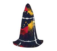 VPPUR Flag Of Venezuela Print Unisex Hooded Stylish Cloak Variety Robe Carnival For Halloween Cosplay Christmas