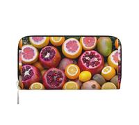 VPPUR Fruit Picture Print Hand Wallet Crafted Lady Wallet for Women Wallet Clutch for Travel Casual Trendy, Black, One Size, Art, Black, One Size, Art