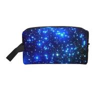 VPPUR Galaxy Stars Print Large Capacity Zippered Storage Bag Travel Cosmetic Organizer for Toiletries Makeup, White, One Size