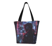 VPPUR Hacker Era Print Comfortable Summer Shoulder Bag Travel Tote Outdoor Beach Work Party Daily Commutes