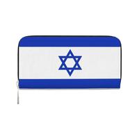 VPPUR Israeli flag Print Hand Wallet Crafted Lady Wallet for Women Wallet Clutch for Travel Casual Trendy, Black, One Size, Art