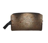 VPPUR Lights hit the brick wall Print Large Capacity Zippered Storage Bag Travel Cosmetic Organizer for Toiletries Makeup, White, One Size