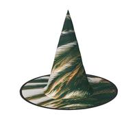 VPPUR Los Angeles Palm Trees Print Halloween Witch Hat Unisex Carnival Costume Accessory Cap Parties Themed Events