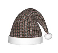 VPPUR Mexican American Flag Print Christmas Elf Hat For 13.78in Xmas Holiday Hats Gift Funny Party Festive New Year