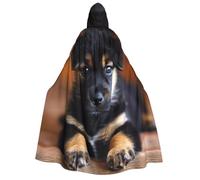 VPPUR Puppies Dog Print Unisex Adult Hooded Cloak Costume Halloween Christmas Carnival Theme Parties