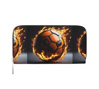 VPPUR Soccer Ball Print Hand Wallet Crafted Lady Wallet for Women Wallet Clutch for Travel Casual Trendy, Black, One Size, Art, Black, One Size, Art