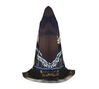 VPPUR Tower Bridge In London Print Unisex Hooded Stylish Cloak Variety Robe Carnival For Halloween Cosplay Christmas