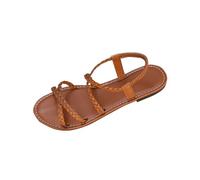 VPQILH 2026 Flat Sandals for Women Open Toe Gladiator Ankle Strap Sliders Braided Plait Casual Gladiator Sandals Summer Breathable Wide Fit Sandal