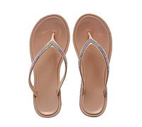 VPQILH Women Rhinestone Flip-Flops Sale Clearance Ladies Diamond Thong Sandal Flat Sandals Summer Slider Open Toe Slides Backless Slipper Soft Sole Slide Non-Slip Sliders Lightweight Beach Shoes