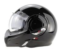 VPR F242 P/J Reverse Flip-Up Motorcycle Helmet - Double Visor Modular Jet Crash Helmet for Racing Sports Touring - Road Legal ECE 22.06 Approved Motorbike Helmets - XS
